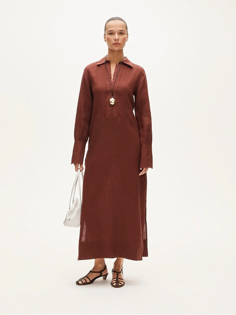 NWT J. Crew Tunic dress in linen midi L